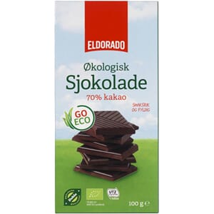 ELDORADO SJOKOLADE MØRK ØKOLOGISK 100G