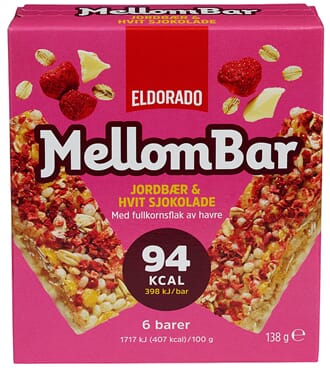 ELDORADO MELLOMBAR JORDBÆR SJOKOLADE 6STK