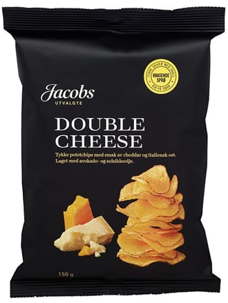 JACOBS POTETCHIPS DOUBLE CHEESE 150G