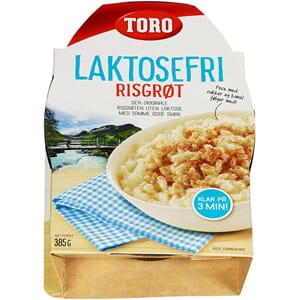 TORO RISGRØT LAKTOSEFRI 385G ESKE 6STK