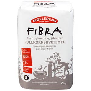 MØLLERENS FULLKORNSHVETEMEL FIBRA 2KG
