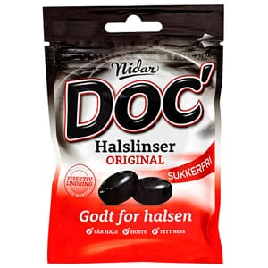 DOC HALSLINSER ORIGINAL SUKKERFRI 50G