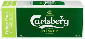 CARLSBERG PILSNER 0,33L BX 10STK