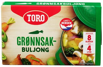 TORO GRØNNSAKBULJONG 12STK 80G