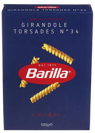 BARILLA PASTA GIRANDOLE 500G