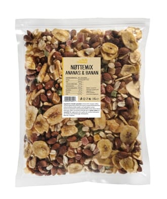 NUTS COMPANY NØTTEMIX ANANAS BANAN 1KG UTGÅTT 26.06
