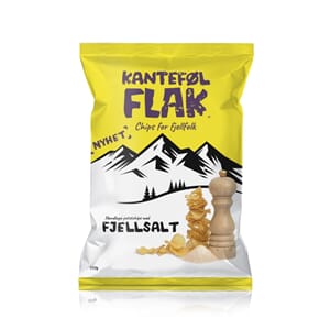 KANTEFØLFLAK FJELLSALT POTETCHIPS 150G