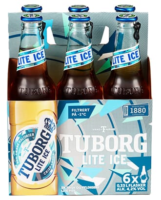 TUBORG LITE ICE 0,33L FL 6STK