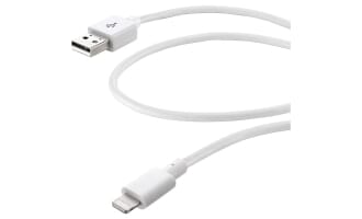 CL MFI LIGHTNING DATAKABEL 1,2M HVIT