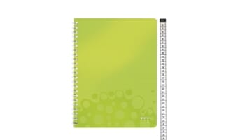 LEITZ WOW PP N/BK A4 LINJ. GRÃÜNNN 7161924