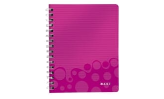 LEITZ WOW  N/BK PP COV A5 LINJ. ROSA