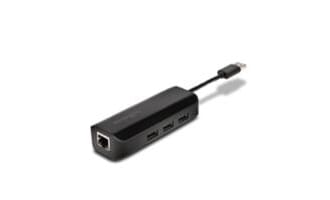 KENSINGTON USB3.0 ETH ADAP+3-PORT HUB SO
