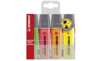 PK4 STABILO BOSS TEKSTMARKER ASS.FRG 768261